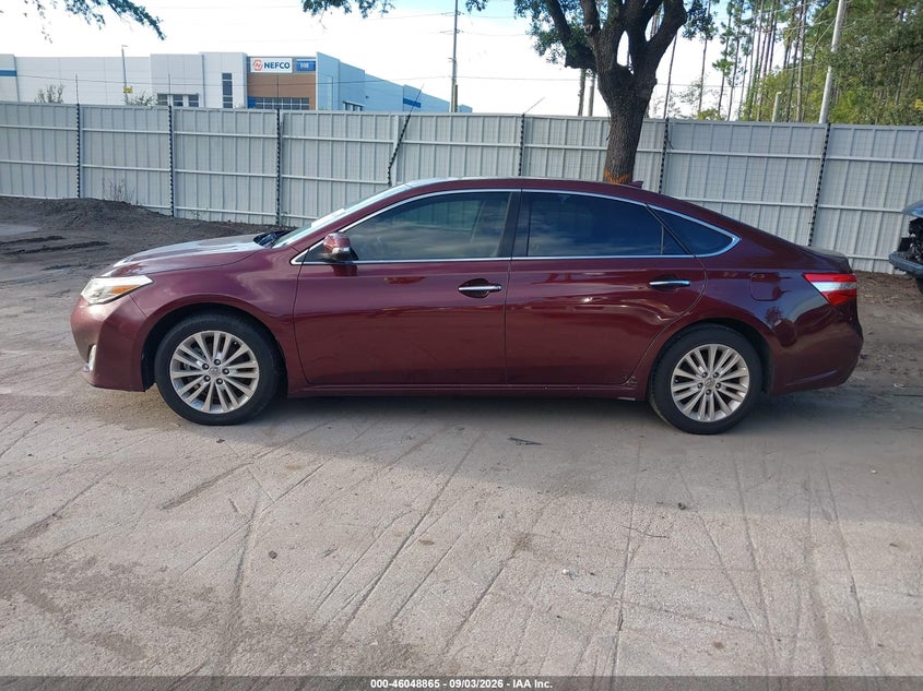 2014 TOYOTA AVALON SEDAN 2.5L I-4 DOHC, VVT, REGULAR , 156HP