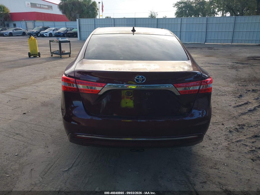 2014 TOYOTA AVALON SEDAN 2.5L I-4 DOHC, VVT, REGULAR , 156HP