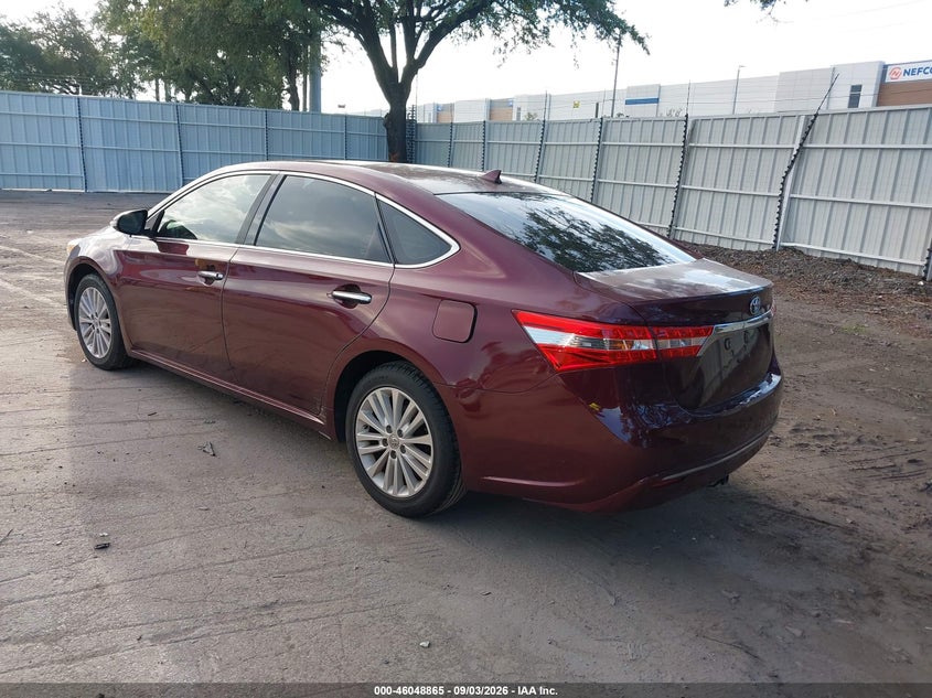 2014 TOYOTA AVALON SEDAN 2.5L I-4 DOHC, VVT, REGULAR , 156HP