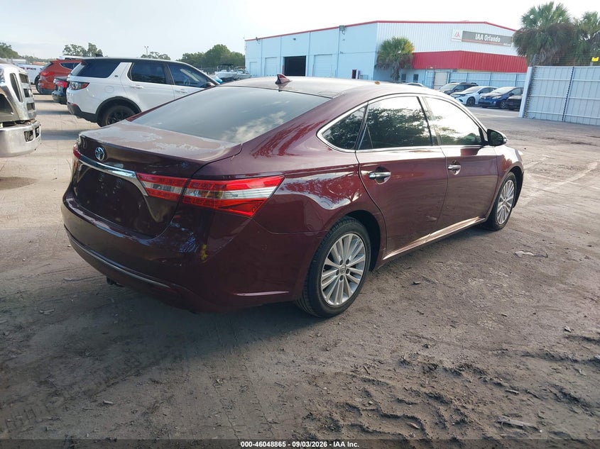2014 TOYOTA AVALON SEDAN 2.5L I-4 DOHC, VVT, REGULAR , 156HP