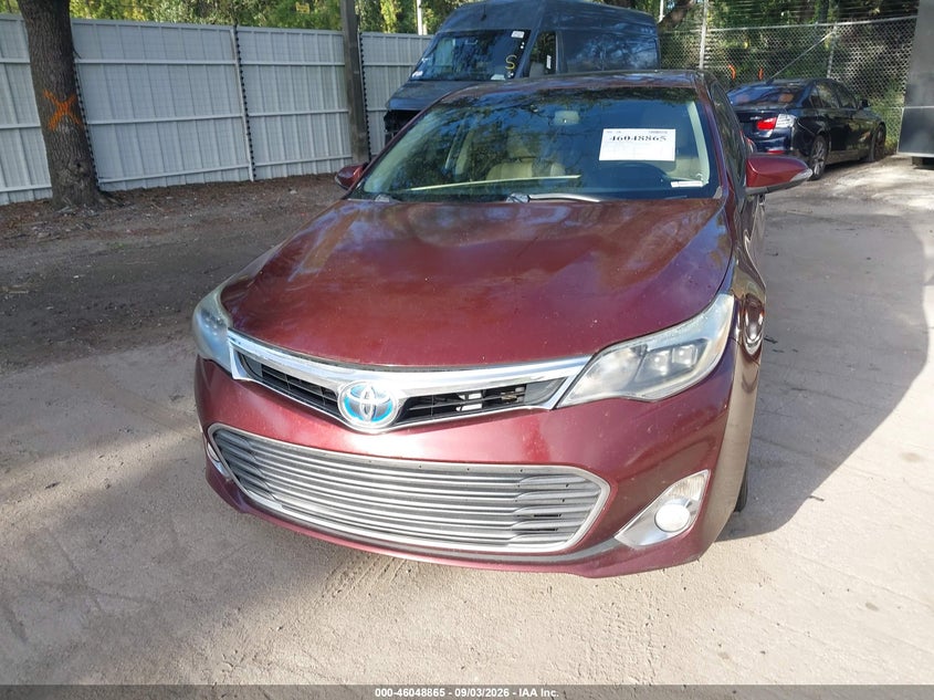 2014 TOYOTA AVALON SEDAN 2.5L I-4 DOHC, VVT, REGULAR , 156HP