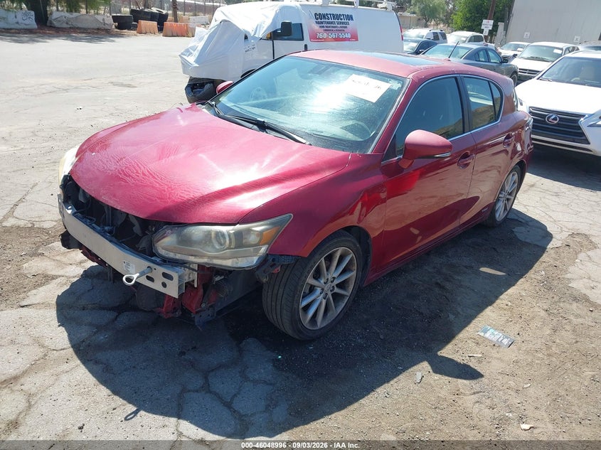 Vin: jthkd5bh2c2085587, lot: 46548451, lexus ct 200h premium 20122