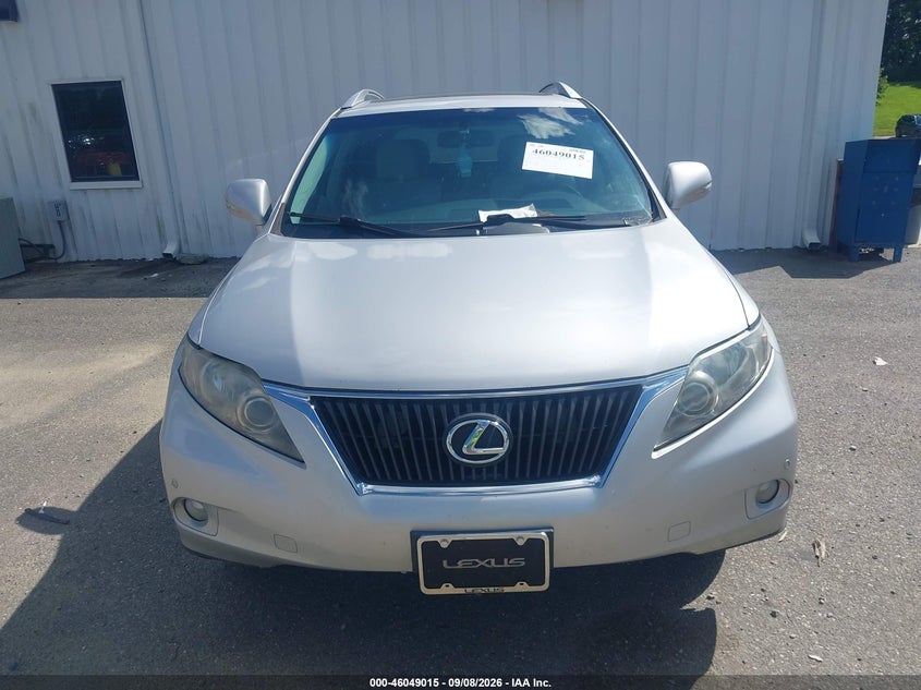 LEXUS RX 350 2012 VIN 2T2BK1BA7CC143709