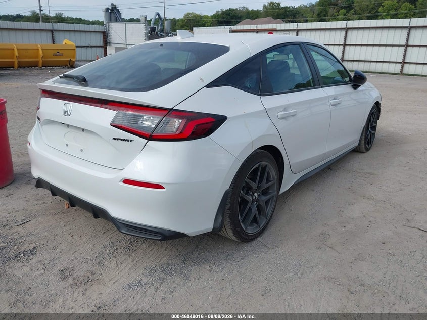 Vin: 19xfl2h80te007730, lot: 46548471, honda civic sport 20264