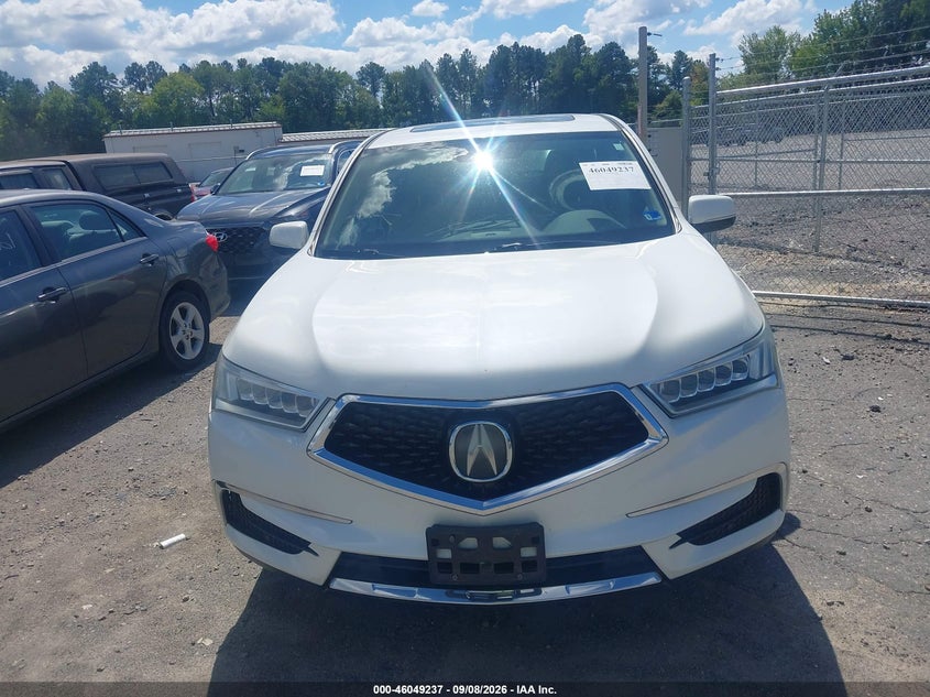 ACURA MDX 2017 VIN 5FRYD4H35HB019555