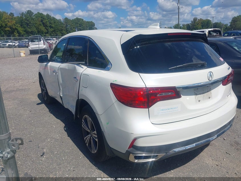 2017 ACURA MDX auction photo 3