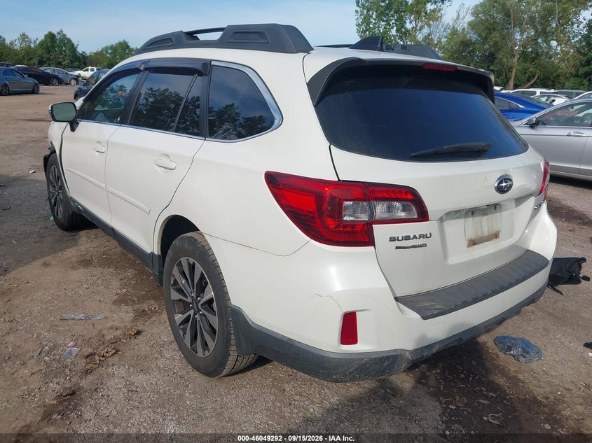 Vin: 4s4bsbnc4g3242179, lot: 46548778, subaru outback 2.5i limited 20163
