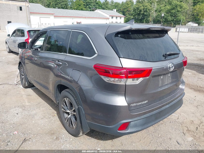 Vin: 5tdbzrfh2js866295, lot: 46548818, toyota highlander le plus 20183