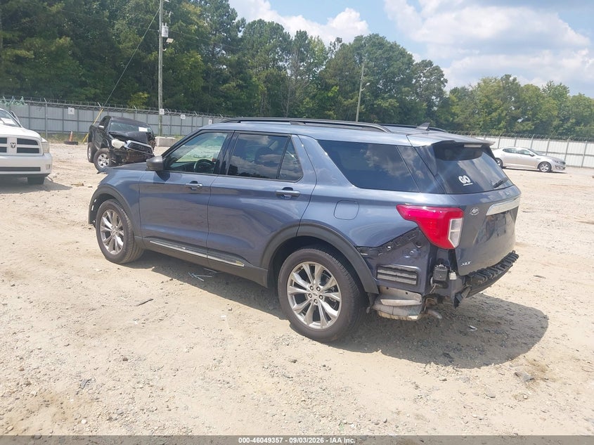 Vin: 1fmsk7dh7mgc49738, lot: 46548843, ford explorer xlt 20213