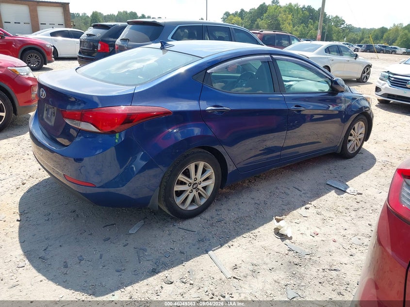 Vin: 5npdh4ae5fh591997, lot: 46548849, hyundai elantra se 20154