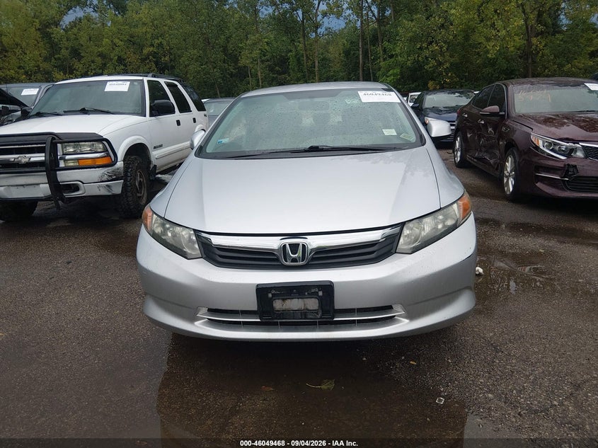 HONDA CIVIC 2012 VIN 19XFB2F57CE009583