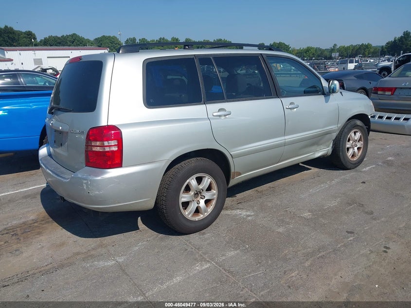 TOYOTA HIGHLANDER 2003 VIN JTEGF21A130107090