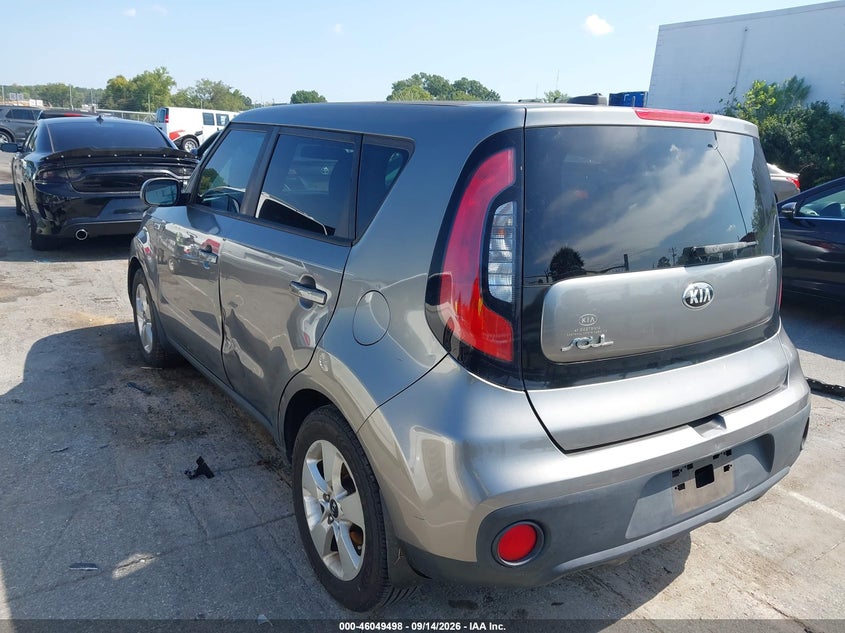 Vin: kndjn2a2xh7459301, lot: 46548984, kia soul 20173