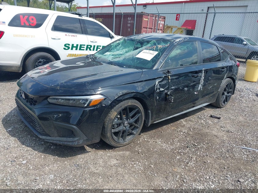 Vin: 19xfl2h81ne016018, lot: 46549046, honda civic sport 20222