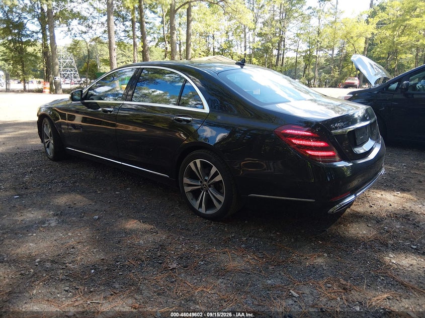 Vin: wddug6gb3ja376765, lot: 46549088, mercedes-benz s 450 20183