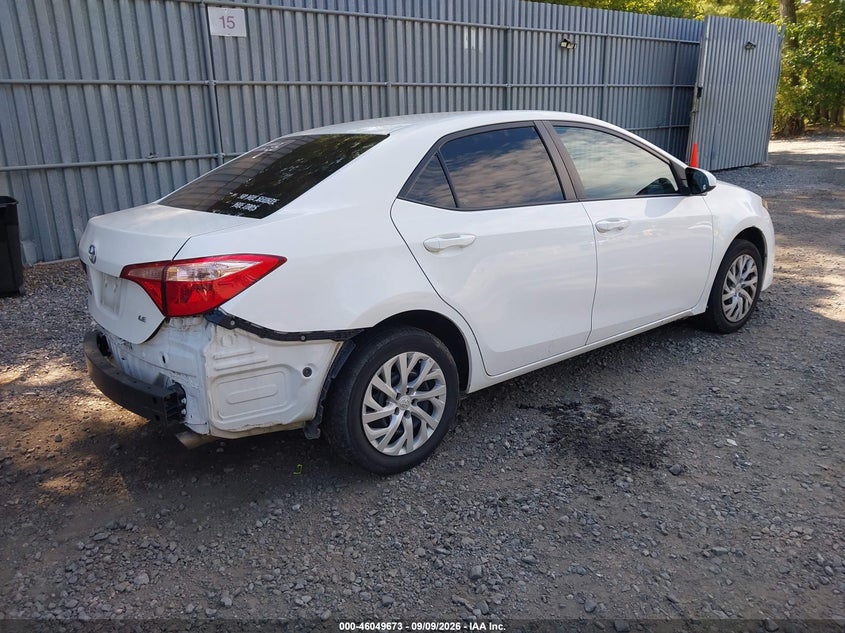 Vin: 5yfburhe7jp830838, lot: 46549159, toyota corolla le 20184