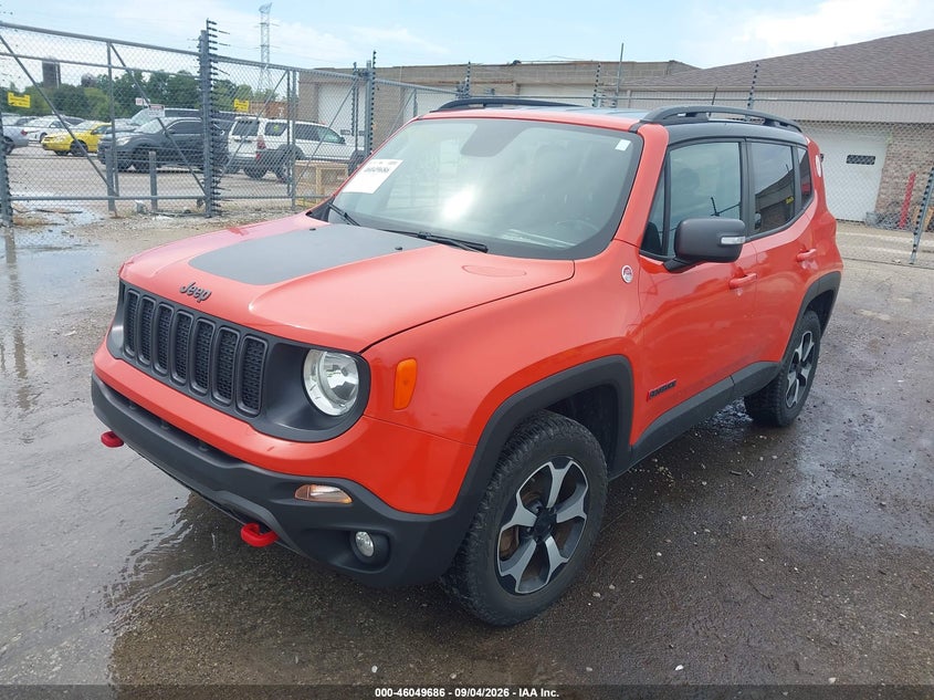 Vin: zacnjbc12kpk06952, lot: 46549172, jeep renegade trailhawk 4x4 20192