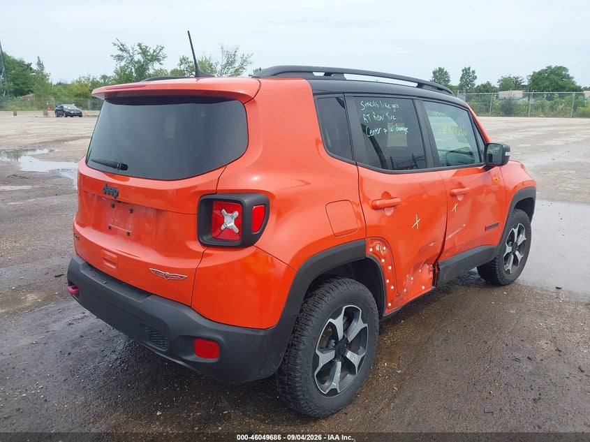 Vin: zacnjbc12kpk06952, lot: 46549172, jeep renegade trailhawk 4x4 20194