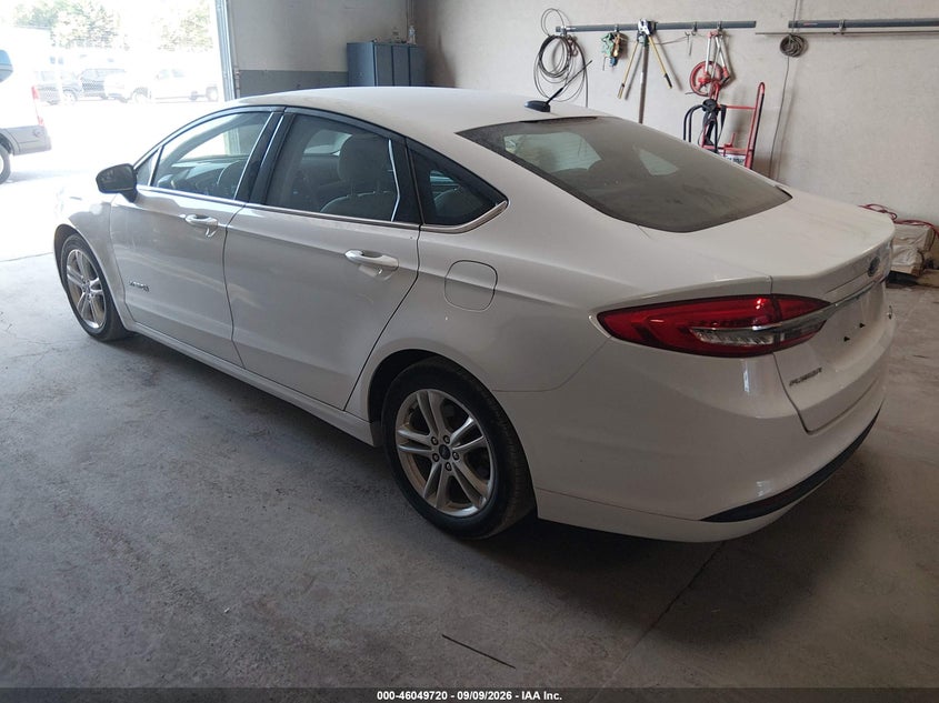 Vin: 3fa6p0uuxjr279080, lot: 46549206, ford fusion hybrid s 20183