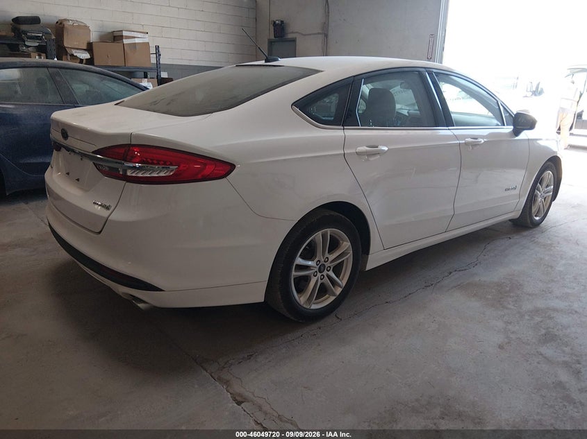 Vin: 3fa6p0uuxjr279080, lot: 46549206, ford fusion hybrid s 20184