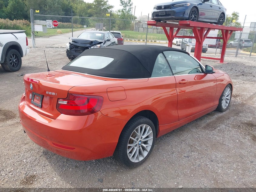 Vin: wba1k7c55fv235162, lot: 46549237, bmw 228i xdrive 20154