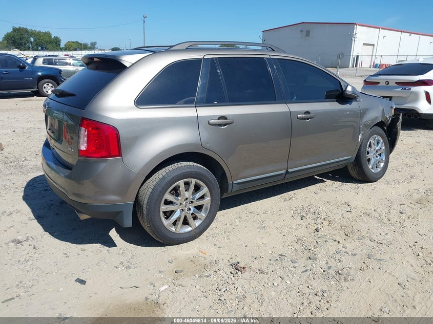 Vin: 2fmdk3jc6dbb23873, lot: 46549300, ford edge sel 20134