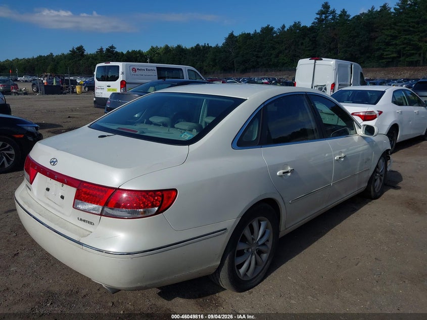 HYUNDAI AZERA 2006 VIN KMHFC46F56A105975