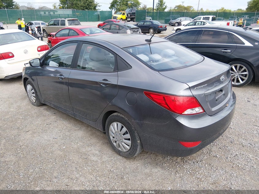 Vin: kmhct4ae4fu816695, lot: 46549420, hyundai accent gls 20153