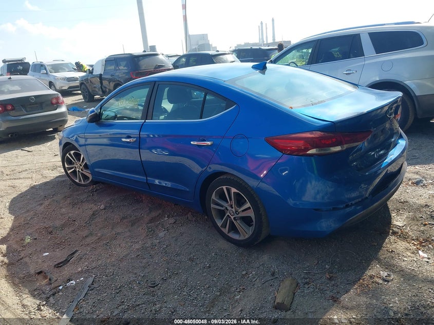 Vin: 5npd84lf1hh114914, lot: 46549534, hyundai elantra limited 20173