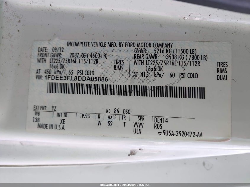 2013 STARCRAFT RV COMPANY E-350 CUTAWAY auction photo 8