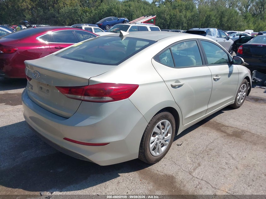 Vin: kmhd74lf8hu082189, lot: 46549595, hyundai elantra se 20174