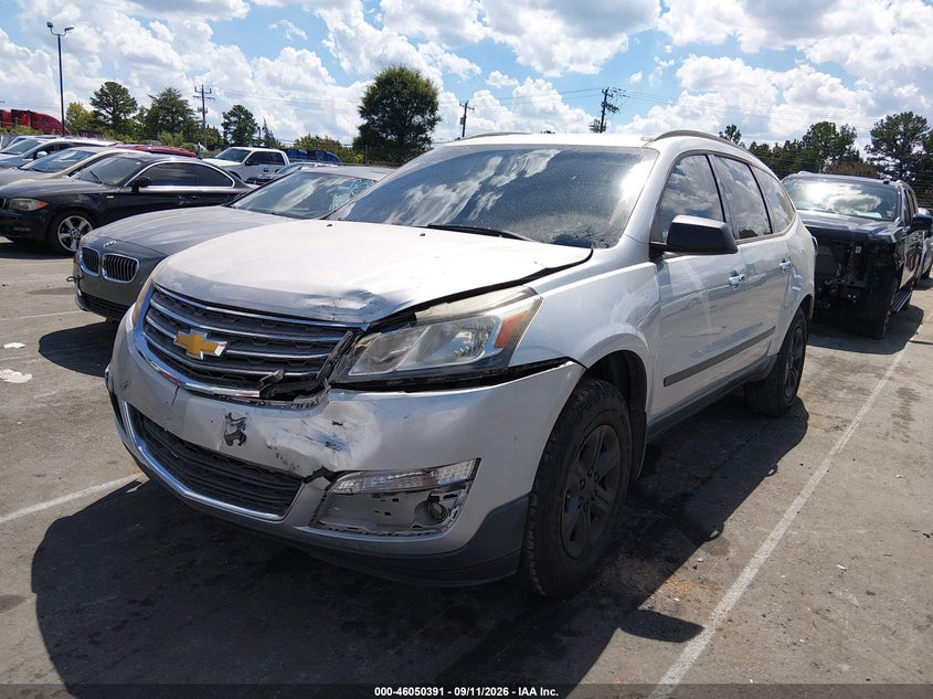Vin: 1gnkrfed3ej329099, lot: 46549877, chevrolet traverse ls 20142