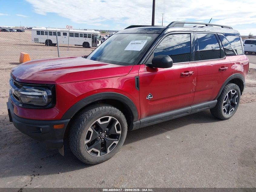 Vin: 3fmcr9c62mra55221, lot: 46549906, ford bronco sport outer banks 20212