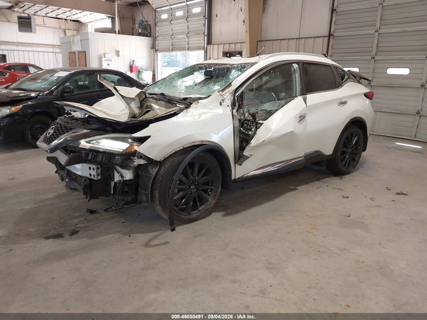 Vin: 5n1az2dj3pc105385, lot: 46549976, nissan murano platinum fwd 20232