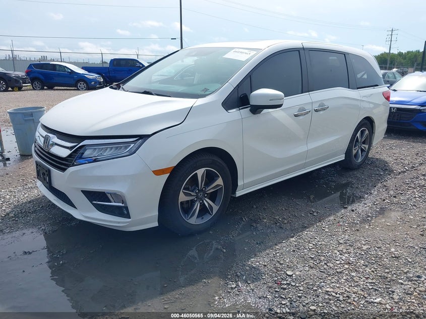 Vin: 5fnrl6h85jb018458, lot: 46550051, honda odyssey touring 20182
