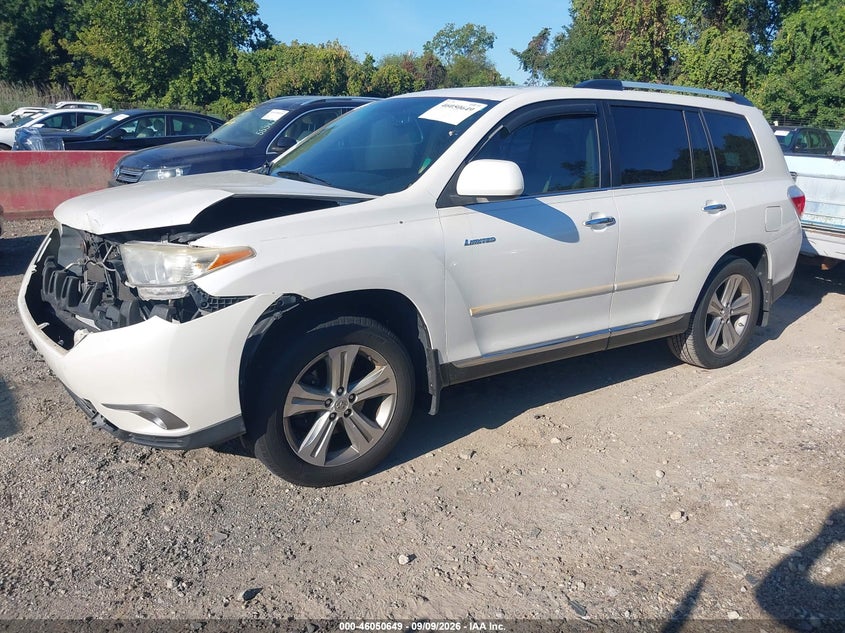 Vin: 5tdyk3eh7cs053017, lot: 46550135, toyota highlander limited v6 20122