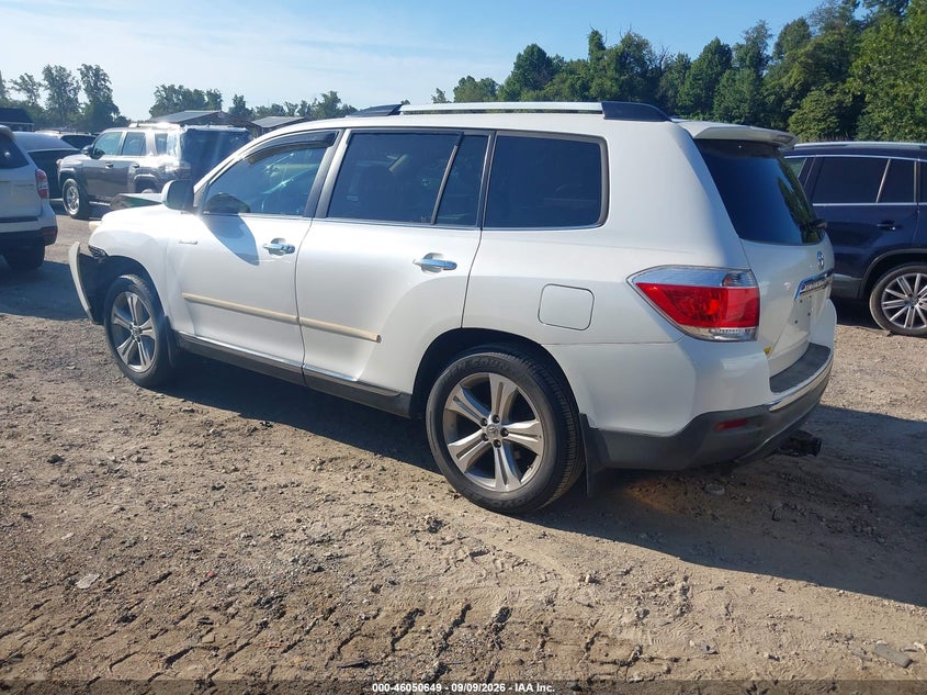 Vin: 5tdyk3eh7cs053017, lot: 46550135, toyota highlander limited v6 20123