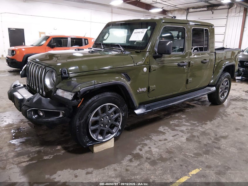 Vin: 1c6hjtfg5ml565703, lot: 46550267, jeep gladiator overland 4x4 20212