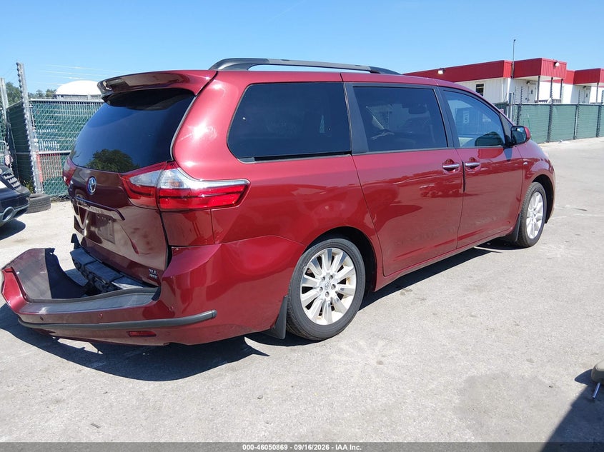 Vin: 5tddk3dc9gs131680, lot: 46550355, toyota sienna xle 7 passenger 20164