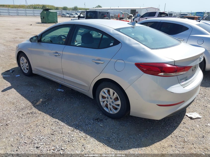 Vin: 5npd74lf5hh192227, lot: 46550367, hyundai elantra se 20173