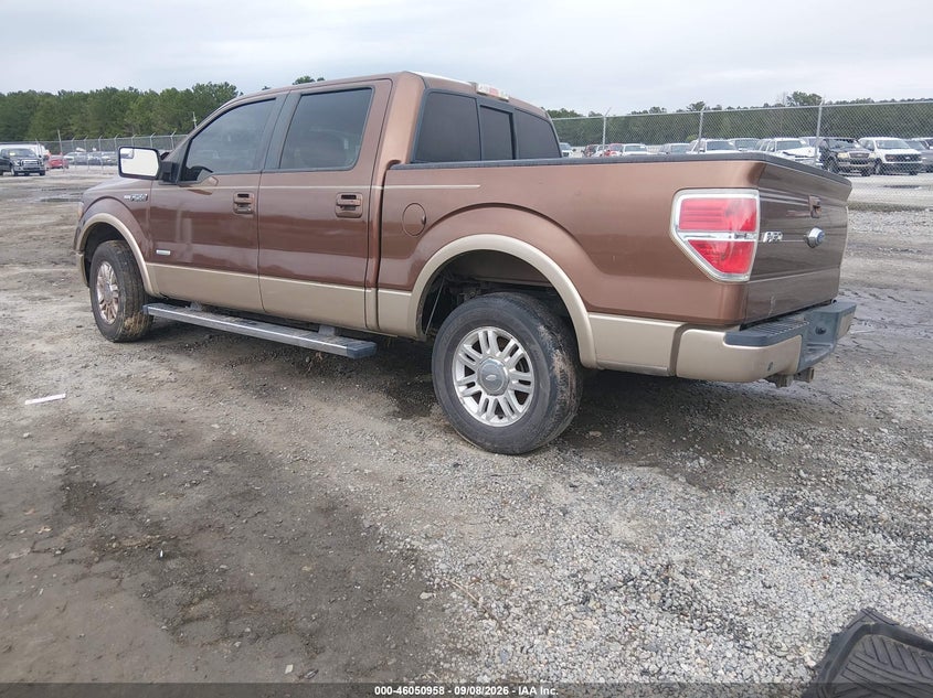 Vin: 1ftfw1ct3cfb91452, lot: 46550444, ford f-150 lariat 20123