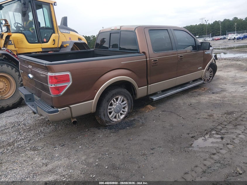 Vin: 1ftfw1ct3cfb91452, lot: 46550444, ford f-150 lariat 20124