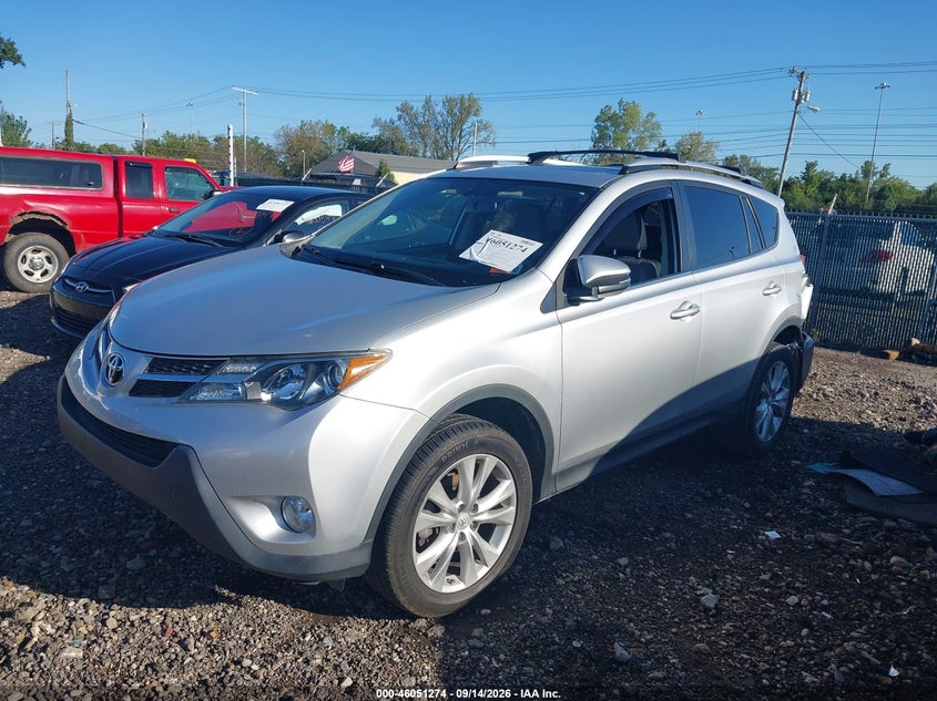 Vin: jtmdfrevxfj044180, lot: 46550767, toyota rav4 limited 20152