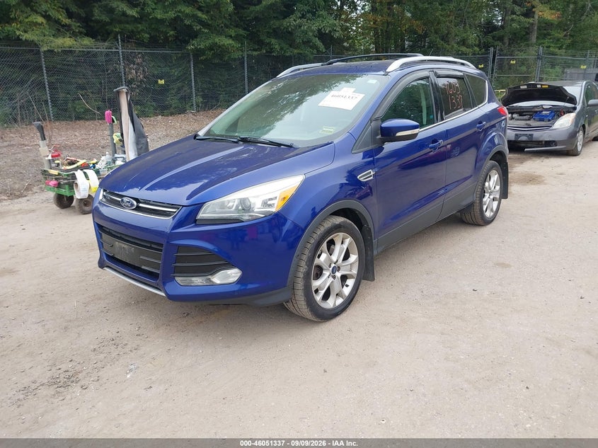 Vin: 1fmcu9jx0eud05351, lot: 46550832, ford escape titanium 20142