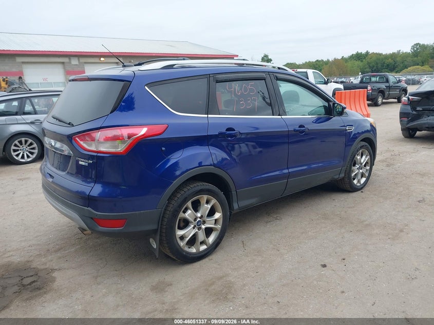 Vin: 1fmcu9jx0eud05351, lot: 46550832, ford escape titanium 20144