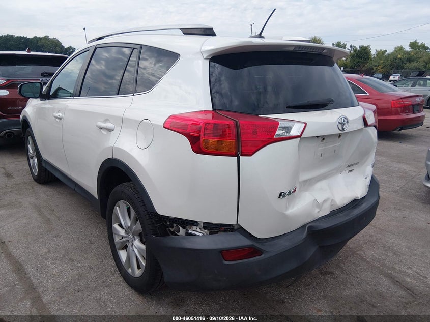 Vin: 2t3dfrev7ew189922, lot: 46550912, toyota rav4 limited 20143