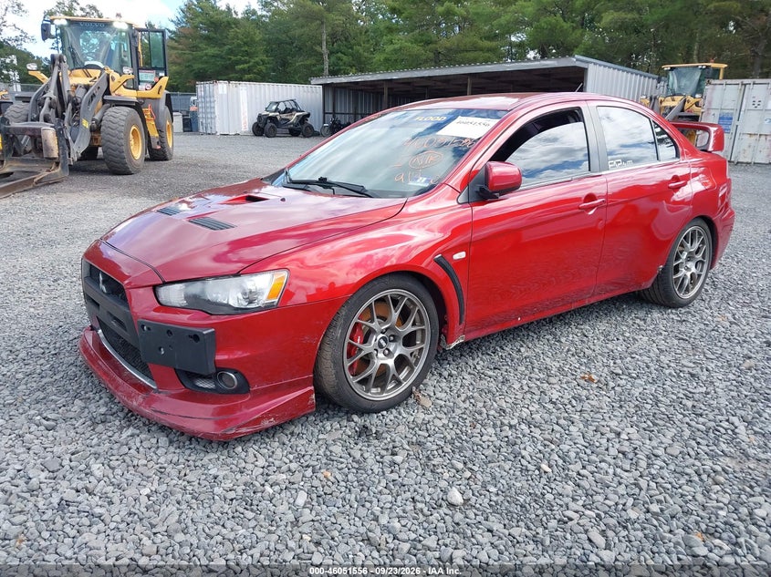 Vin: ja32w5fv6bu023493, lot: 46551053, mitsubishi lancer evolution mr 20112