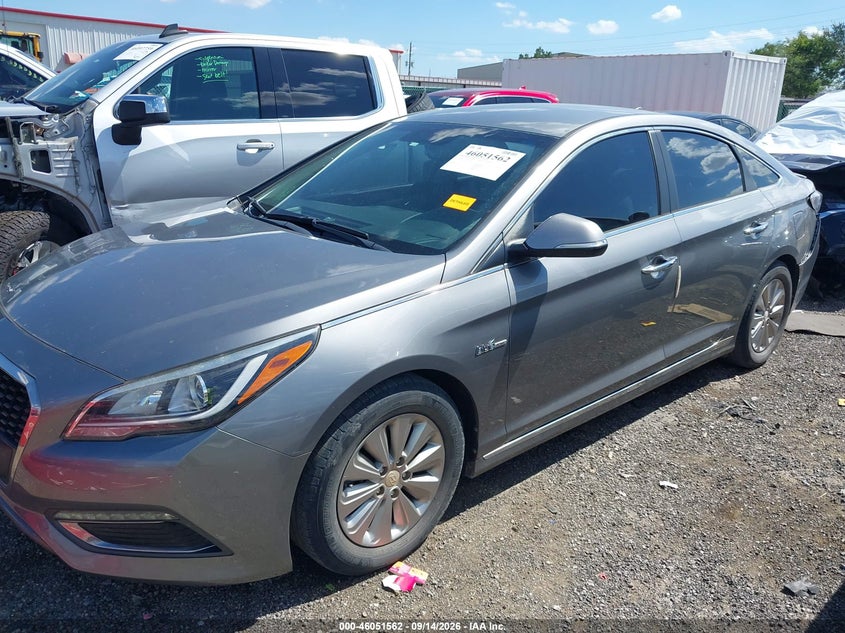 Vin: kmhe24l19ha055513, lot: 46551060, hyundai sonata hybrid se 20172