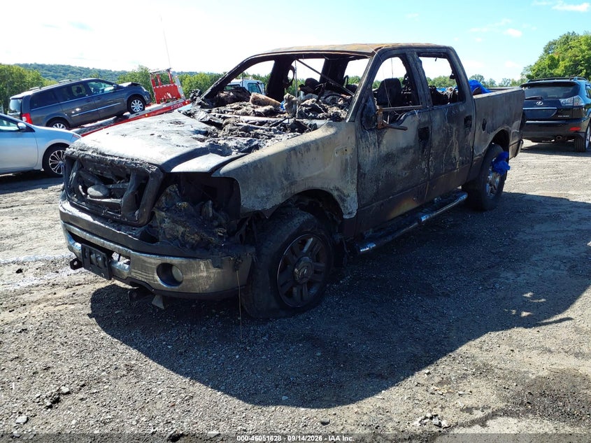 2008 Ford F-150, Повністю згоріле, IAAI, VIN 1FTPW145X8FA87634 — фото 2