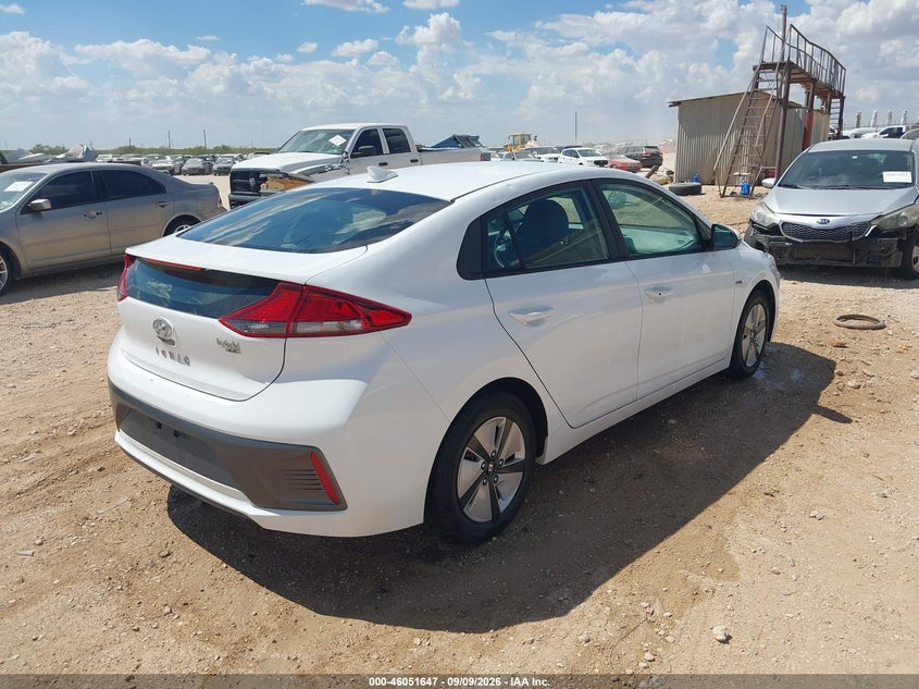Vin: kmhc65lc7lu220260, lot: 46551146, hyundai ioniq hybrid blue 20204